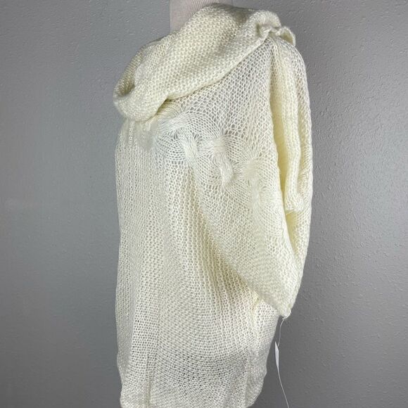 NWT Passports Loose Knit Off-White Cowl Neck Sweater Size M - Picture 3 of 7